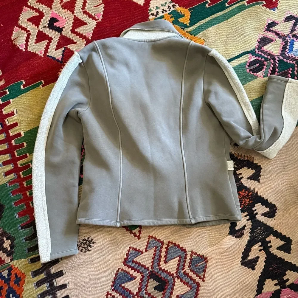 XCVI Sherpa/Suede Moto-Olive Jacket